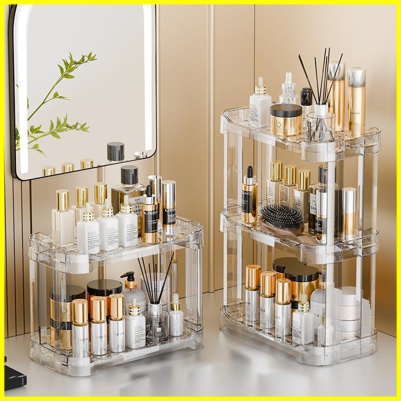 BRENIADYA RAK ACRYLIC KOSMETIK RAK MAKEUP RAK ORGANIZER KOSMETIK / RAK KOSMETIK ACRYLIC 3 TINGKAT SE