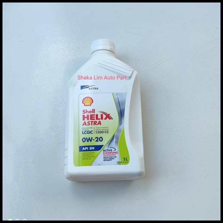 TERLARIS OLI OIL SHELL HELIX ASTRA SAE 0W - 20 API SN 1 LITER FULLY SYNTHETIC 