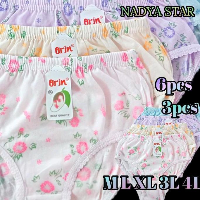Wkwkwk- 6Pcs Celana Dalam Wanita/ Anak /Remaja Dewasa/Cd Anak/Remaja/ Dewasa Orin