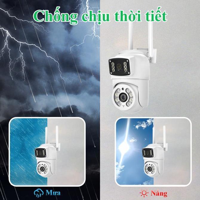 Looking- V380 G5A Kamera Cctv Ganda Hd 3Mp Wifi Cctv Luar Ruangan Ip66 Tahan Air Zoom Digital Pengli