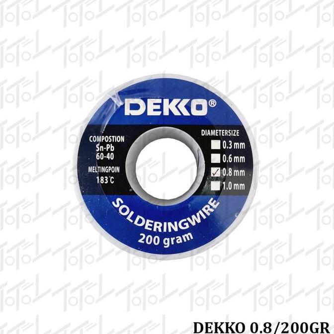 Cod,Bisa- Dekko Timah 0.8 200Gram / Dekko 0.8/200Gr / Dekko Timah 0,8 Mm 200 Gr