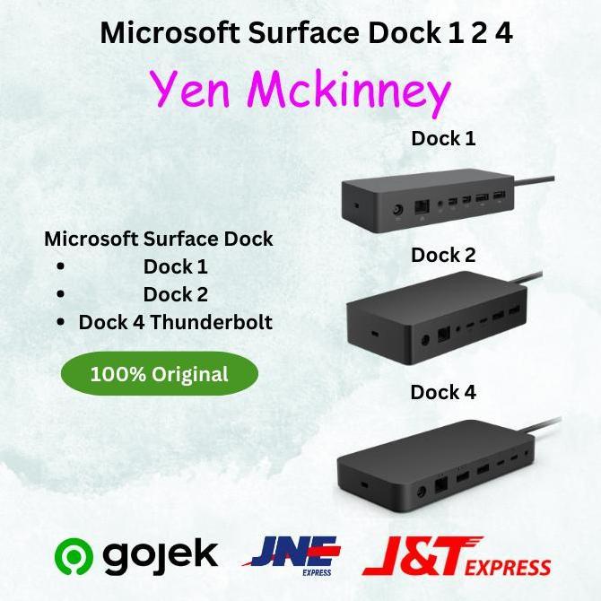 Microsoft Surface Dock 1 2 4 Untuk Surface Pro, Book, Laptop