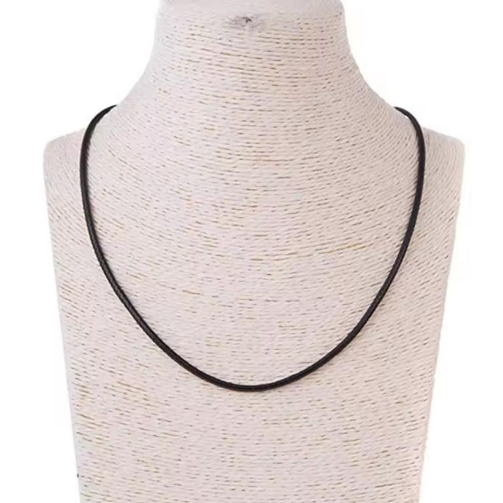 Exclusive Kalung Tali Hitam Korea Pria Wanita | Necklace Silk Leather Kalung Tali