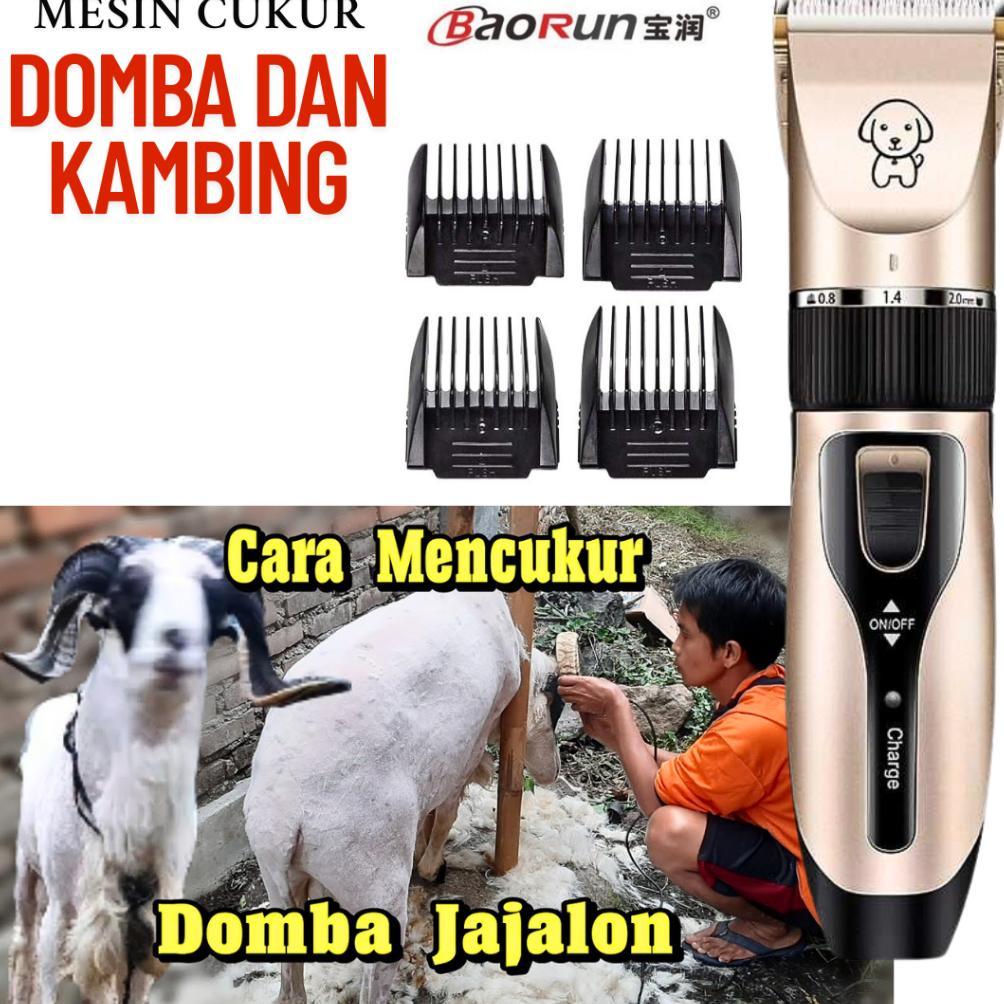 COD Alat Mesin Cukur domba baorun original Elektrik Bulu hewan kambing tanpa kabel di cas