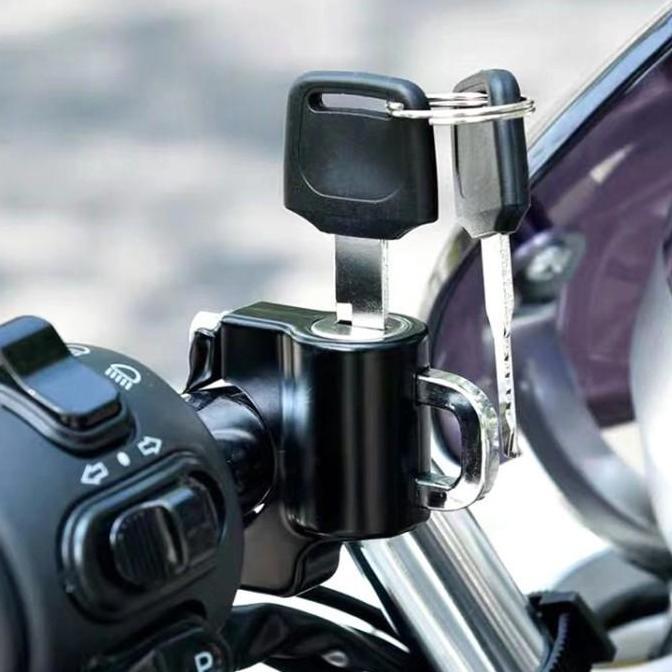 Kunci Helm Motor / Gembok Helm Anti Maling Untuk Stang Motor