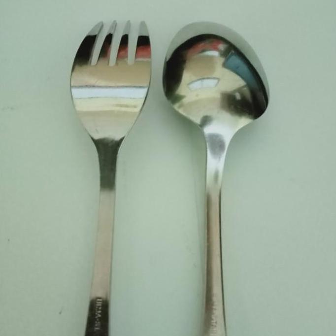 sendok garpu makan Bima Rhino stainless steel