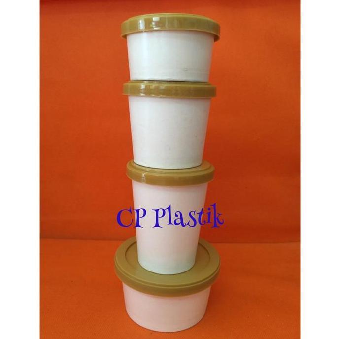 Paper Cup Ice Cream + Tutup Tebal + Sendok Uk. 4 o