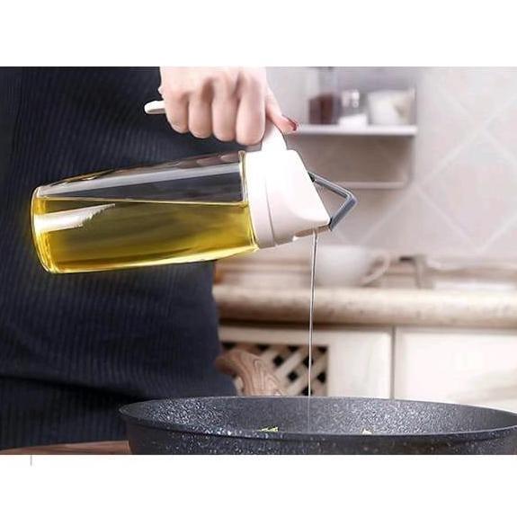 Botol Minyak Goreng Kaca Tebal Tempat Kecap Saos Susu Madu Cuka Jus -