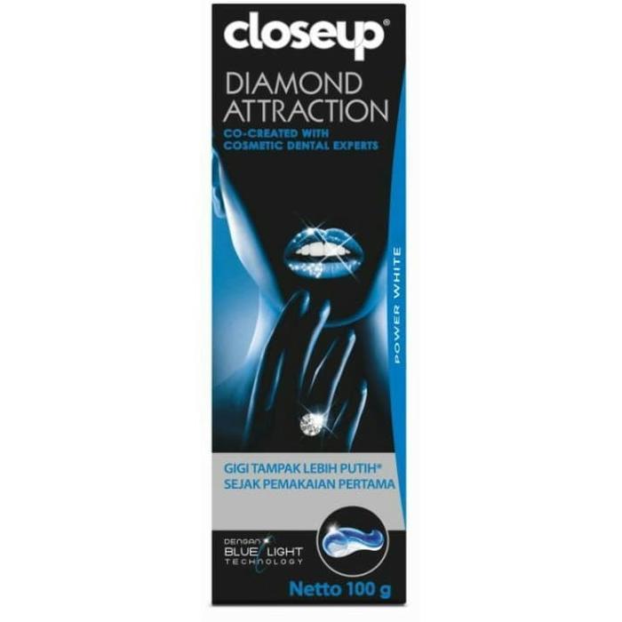Close Up Pasta Gigi Diamond Attraction Power White 100G Original Dan Terpercaya