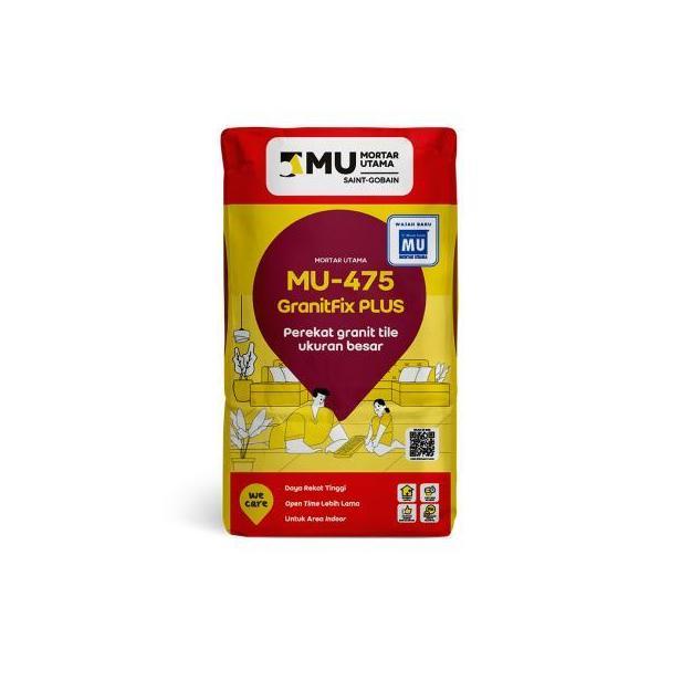 Potere- Mu 475 Granitfix Plus Perekat Granite Tile Ukuran Besar Semen Instan 25 Kg Keramik Granit