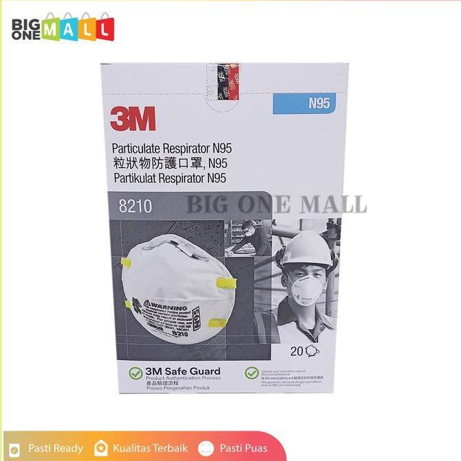 Masker 3M 8210, Masker 3M N95 8210 Box Segel, Masker N95 Bukan KN95
