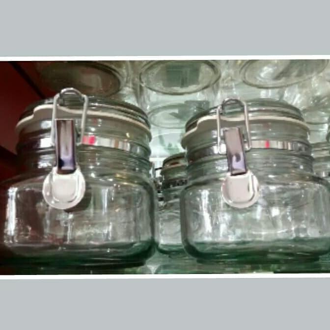 Toples Kaca Hermetico Kedap Udara 500 ml - Toples Gula Kopi