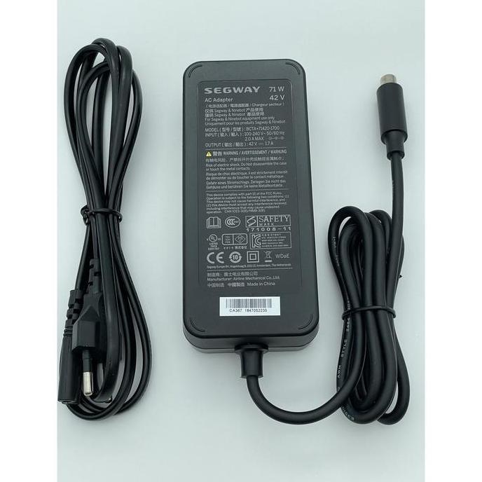 SEGWAY NINEBBOT CHARGER 42V 1.7A ORIGINAL  XM GRAB WHEELS SCOOTER  SCOOTER  LISTRIK LIPAT  PART