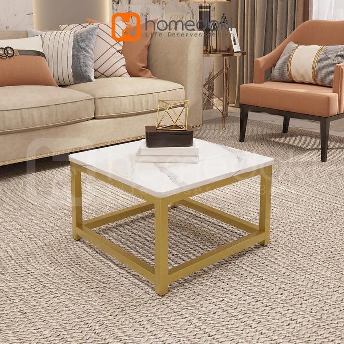 Homedoki Meja Ruang Tamu Minimalis/Meja Kopi/Meja Minimalis/Meja Tamu Minimalis Modern/Meja Kecil