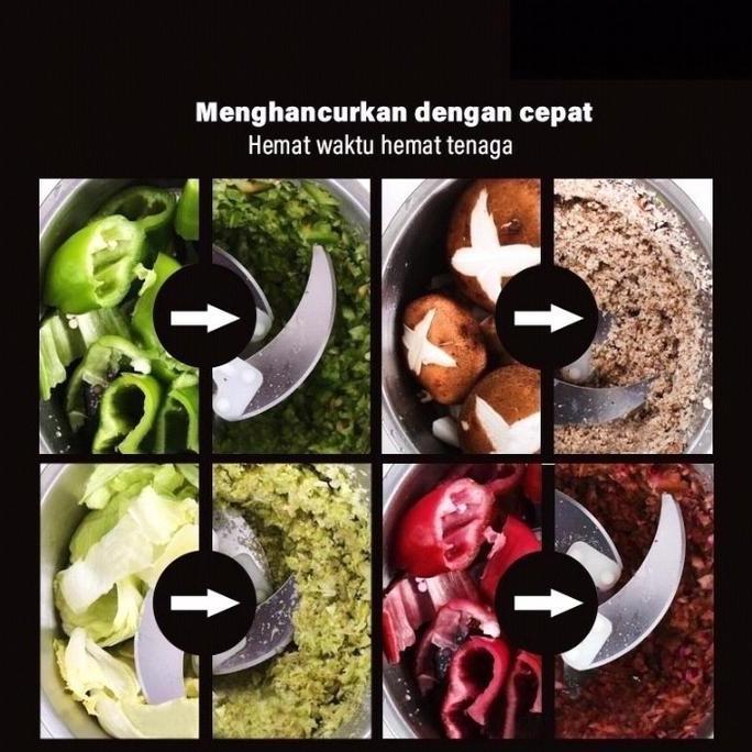 Blender Daging Stainless Jumbo Chopper Blender Elektrik Penggiling