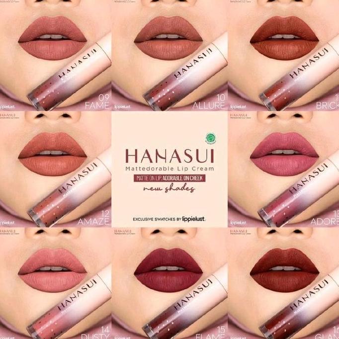 Lipstudio- Hanasui Mattedorable Lip Cream | Lipstik Pewarna Bibir Cod Termurah Lipcream