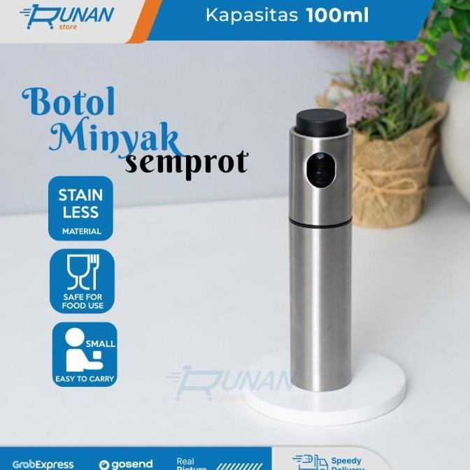 Botol Minyak Semprot - Oil Bottle Spray Cooking Multifungsi Stainless