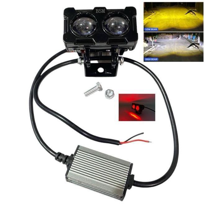 Lampu tembak Laser LED 2 Mata Plus Devil Waterproof Car