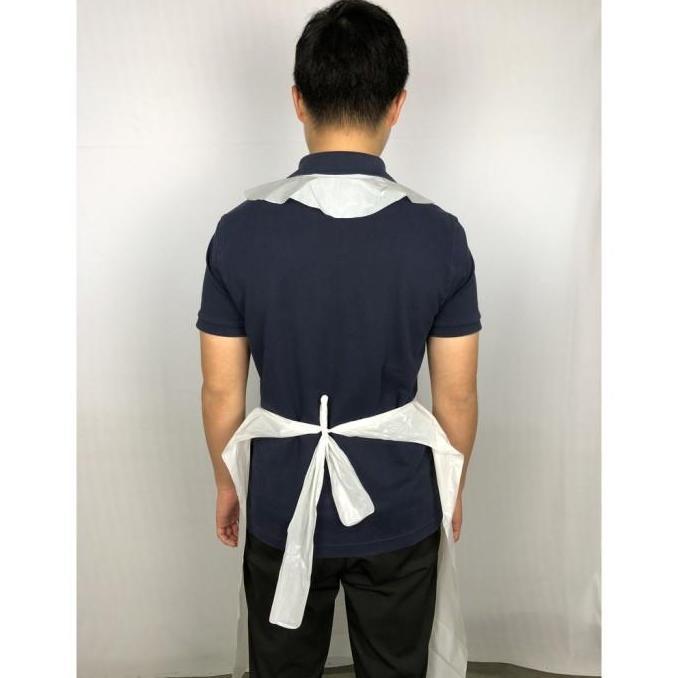 Apron Celemek Plastik LDPE / Apron Medis Disposable 1 Pack Isi 100 Pcs