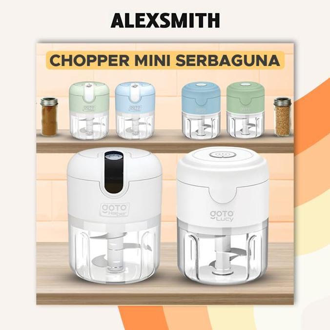 Goto Lucy Harper Mini Chopper Blender Penggiling Bumbu DapurPortable