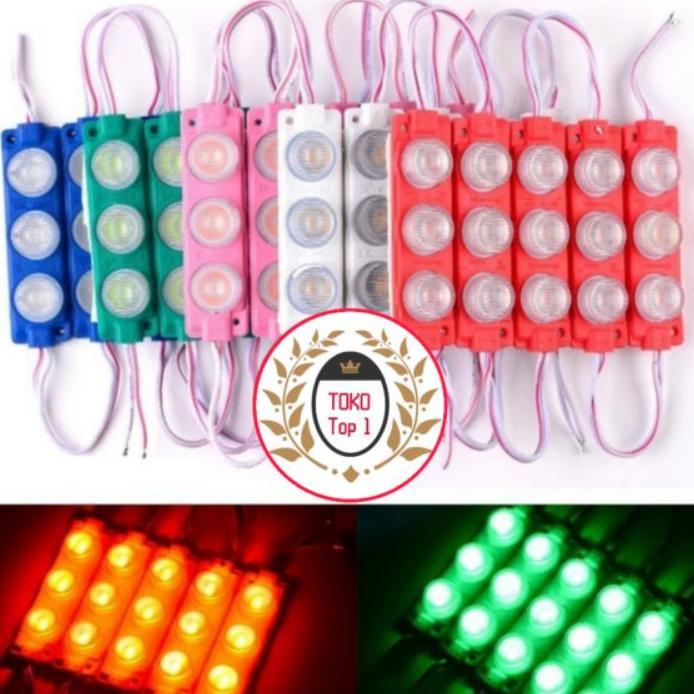 Lampu Led Modul 3 Mata Smd 12Volt Dan 24Volt Waterproof