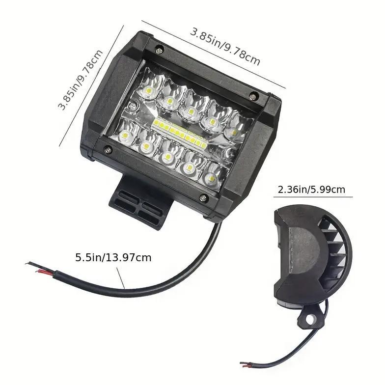 Tahan Lama  2 Lampu Sorot Tembak Led Bar Tembak Led 60 Watt Mobil Motor 60W 12 Volt Worklight