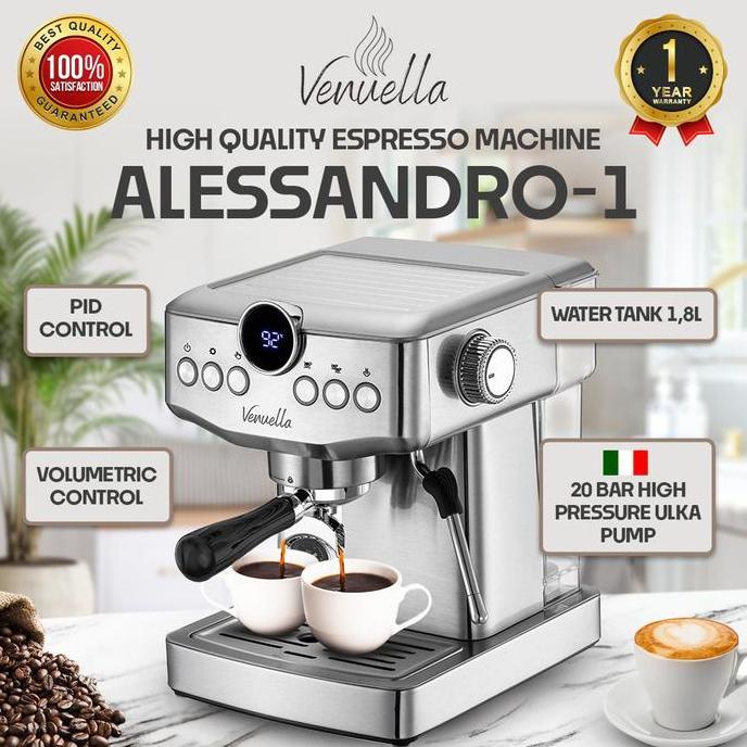 Terlaris Mesin Kopi Espresso Rumahan Alessandro 1 - Venuella Home Specialist Espresso Machine