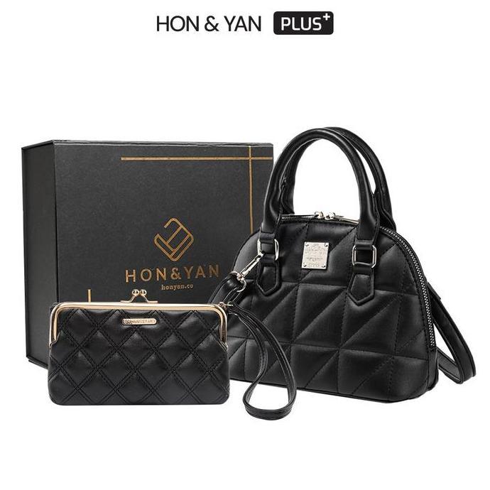 HONYAN PLUS Tas Wanita Loran Gift Set Tas Selempang Wanita Slingbag Wanita Gift Set 2 In 1 Premium