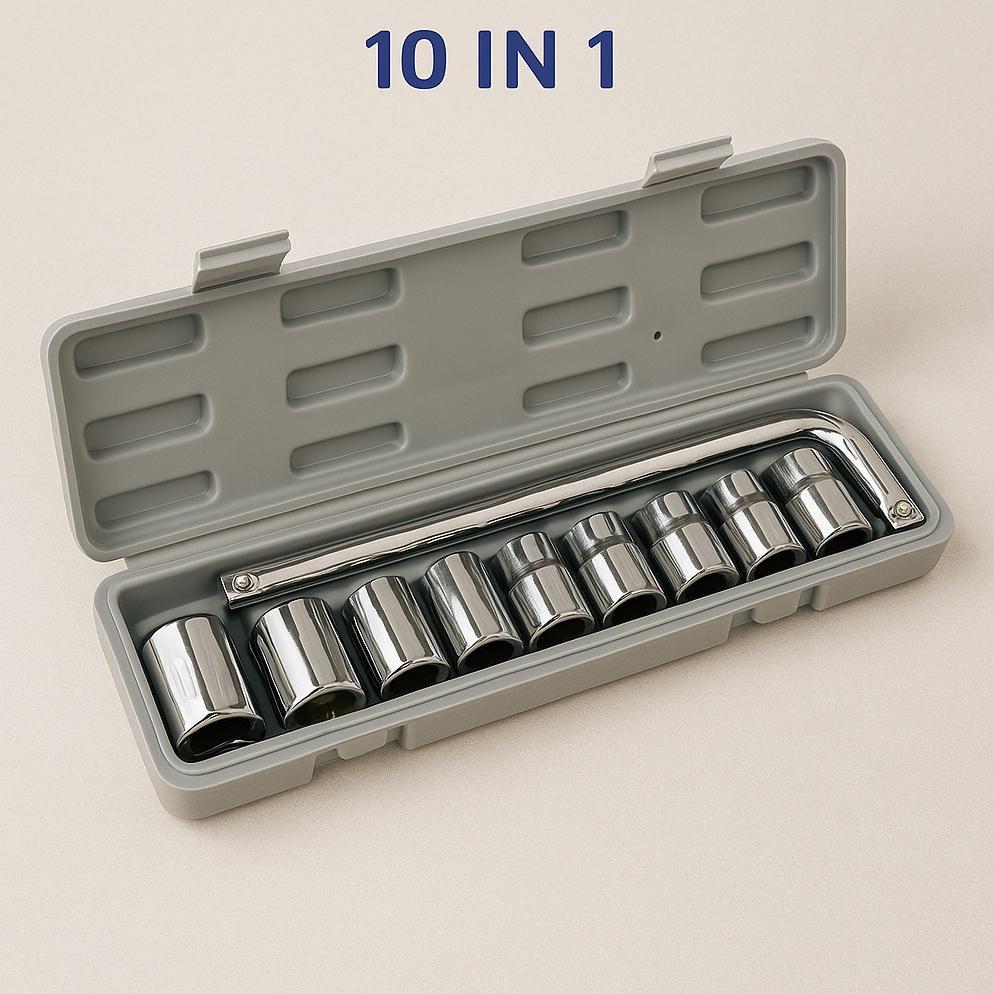 LIMITED Kunci Shock 10SET 27SET Lengkap Komplit Obeng Socket Ring Tool Kit Alat  Mobil Motor 55A GDG