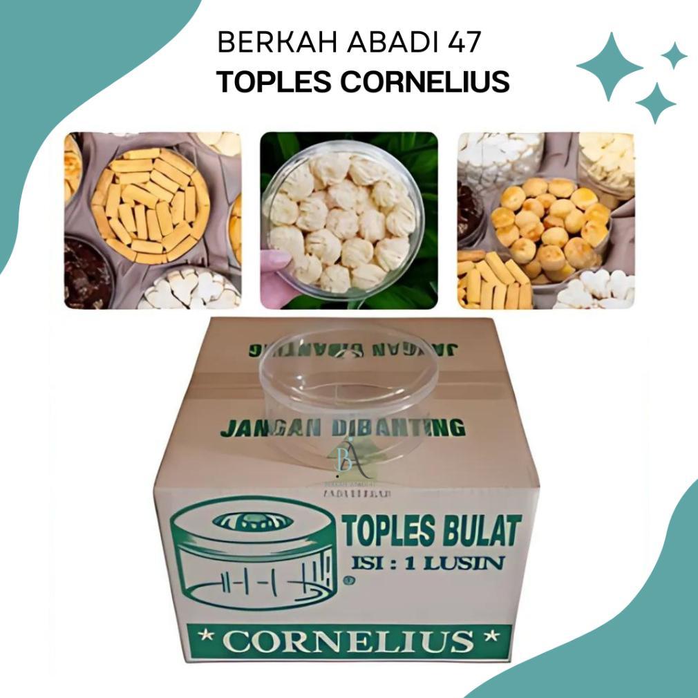 fb-43 Toples Kue Kering Cornelius Nastar Bulat Plastik Cornelius Toples Cornelius 250 gram Sale