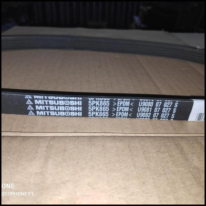 DISKON MITSUBOSHI FAN BELT 5PK865 EPDM TALI KIPAS FANBELT 5PK 865 KIJANG EFI