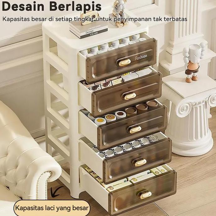 Murah Hohome Storage Cabinet Lemari Plastik Loker Laci Berkualitas Meja Samping Tempat Tidur Plastik