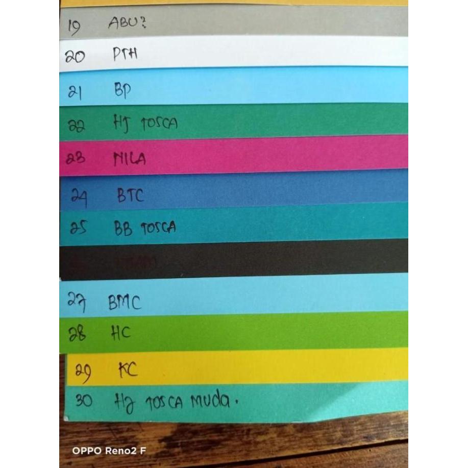 Kertas Bufalo Folio Warna / Kertas Cover Bufalo Warna Polos