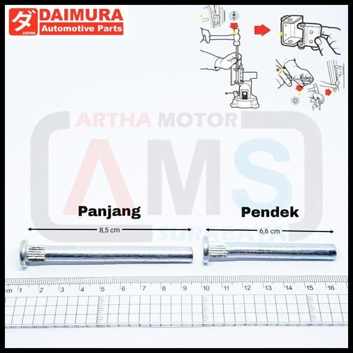 TERLARIS PIN PEN AS ENGSEL PINTU MOBIL L300 CARRY FUTURA KIJANG PS PS100 T120SS 