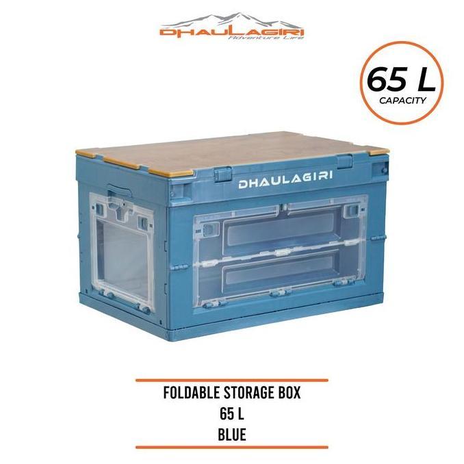 Murah Dhaulagiri- Storage Box - Foldable Storage Box 65 Liter - Kotak Penyimpanan Camping Multifungs