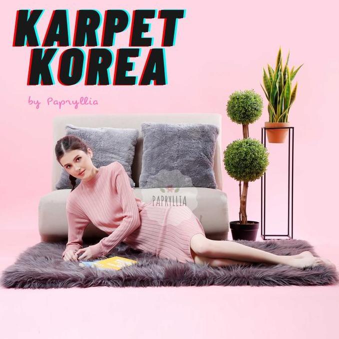Promo Karpet Lantai Tebal Kasur Busa Bulu Korea 200X150Cm Tebal 3Cm + Busa