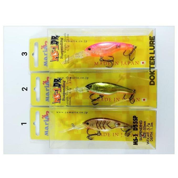 LURE MINNOW MARIA MS1 Suspending 5.7gr Umpan Mancing