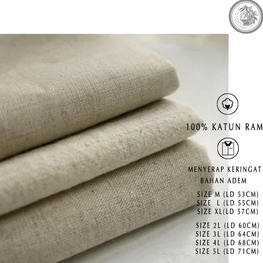 CALISTASPACE V4 CLASSIC DARKMAN M L XL 2L 3L 4L 5L - KEMEJA KOKO PRIA KATUN RAMI JUMBO BIG SIZE POLO