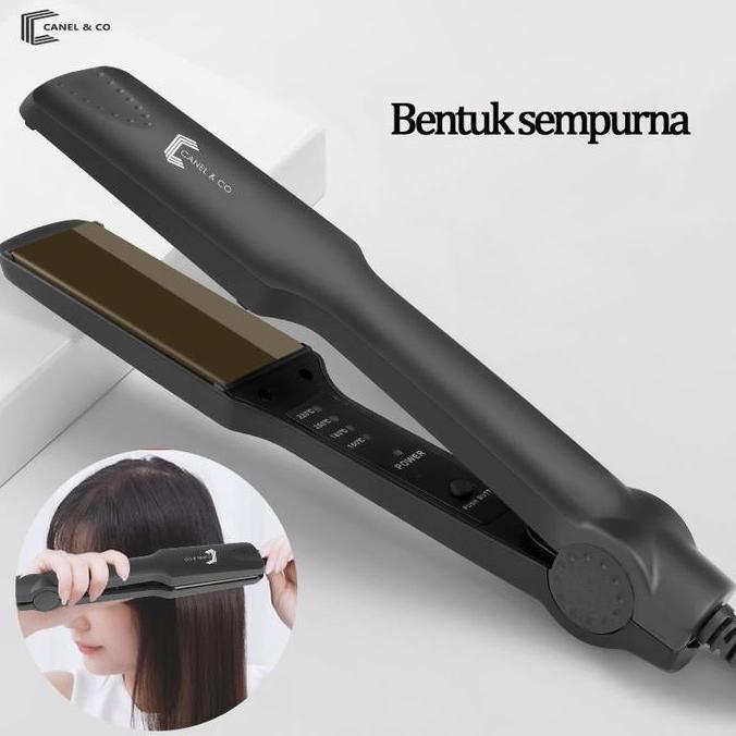 Nisu- Canel & Co Catokan Pelurus Rambut Catokan Curly Hair Styler Black Sisir Straightener
