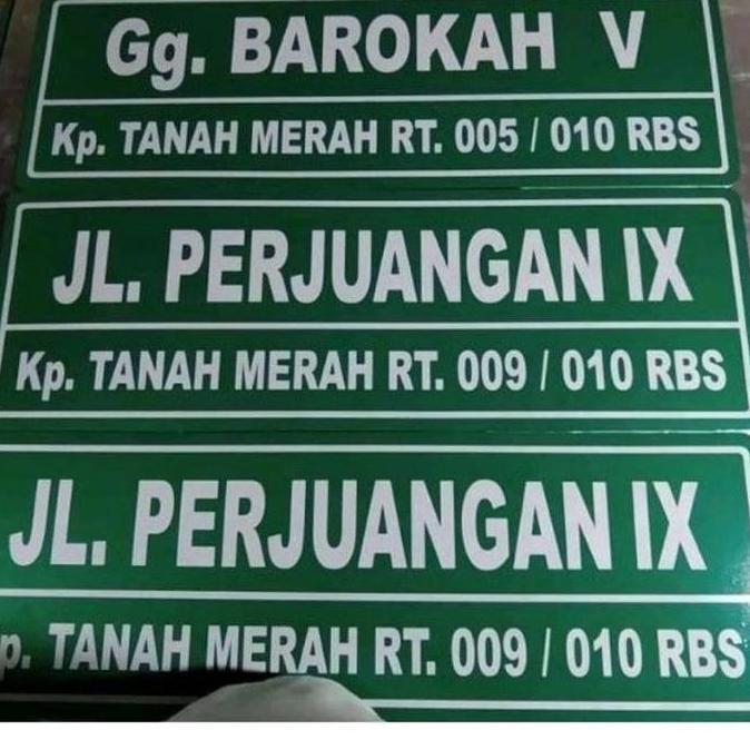 ready PLANG NAMA JALAN CUSTOM