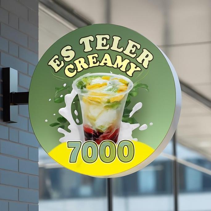 ready NEON BOX JUMBO Plang nama toko Bulat, Plang nama ruangan,plang nama akrilik, Plang Logo,custom