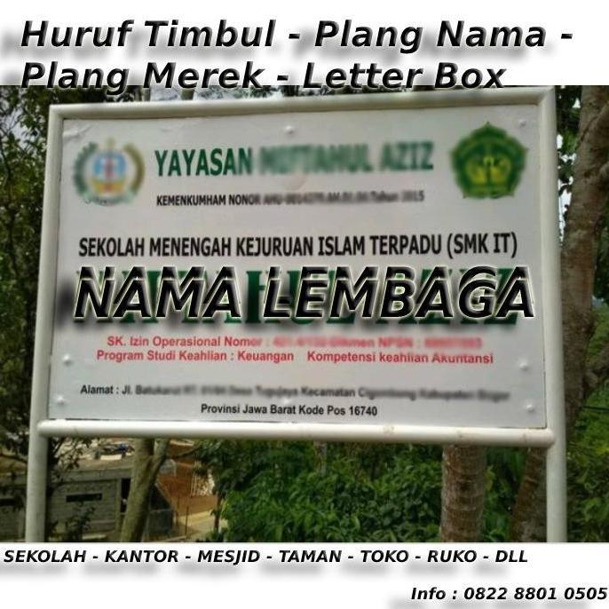 ready PLANG NAMA PLANG MEREK BESI PLAT DAN TIANG 80 x 110 CM