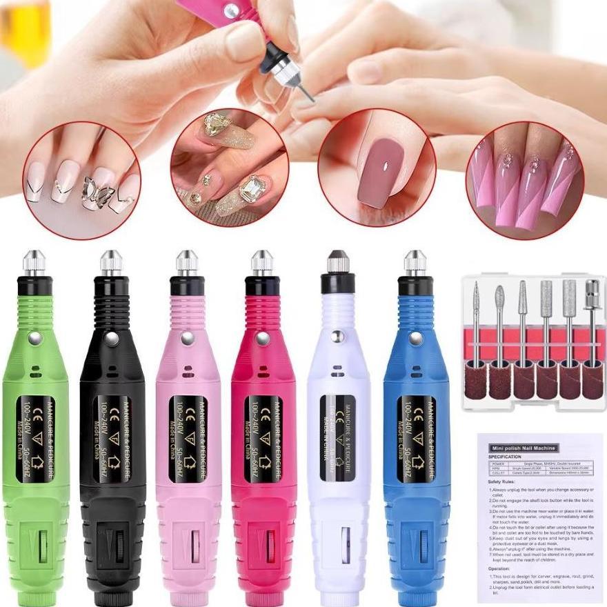NEW Bor Mini / Bor Mini Listrik / Drill Nail Art / Bor Kecil / Nail Drill / Alat Porting / Kikir Gig