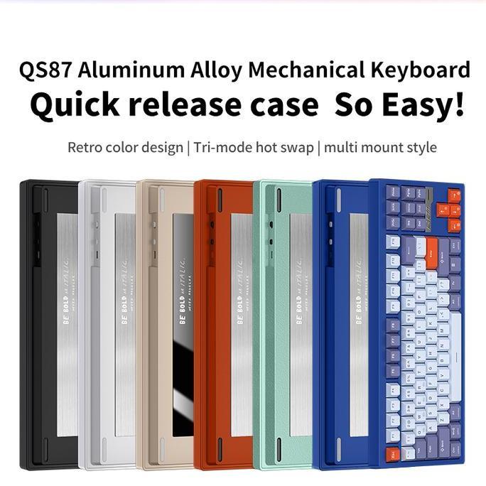 Ajazz QS87 Series Aluminium Alloy Wireless Mechanical Keyboard