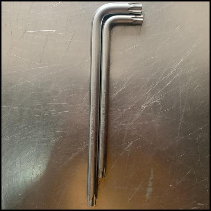 TERLARIS KUNCI L BINTANG IWT T40 T45 T50 LUBANG CHROME VANADIUM SATUAN 