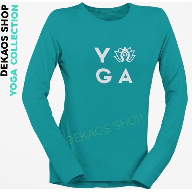 Fitto- Kaos Yoga Wanita / Kaos Lengan Panjang Yoga / Baju Yoga Wanita / Tshirt Yoga Wanita / Atasan 