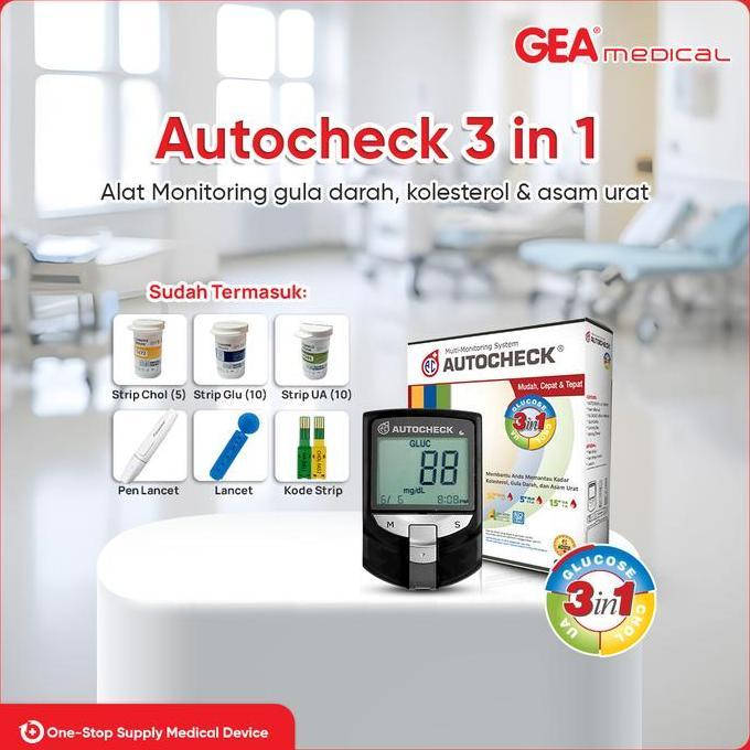 GRATIS ONGKIR - Autocheck 3 in 1 (Alat + Strip)