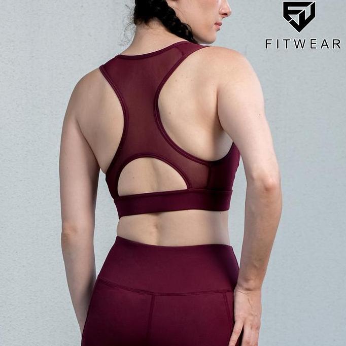 DISKON SPESIAL - Fitwear Sportbra Olahraga Wanita YASMIN RACERBACK MESH - S - XL