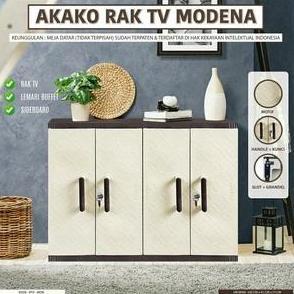 TERMURAH - AKAKO - LEMARI PLASTIK RAK TV MODENA / Kode : RTV MDN