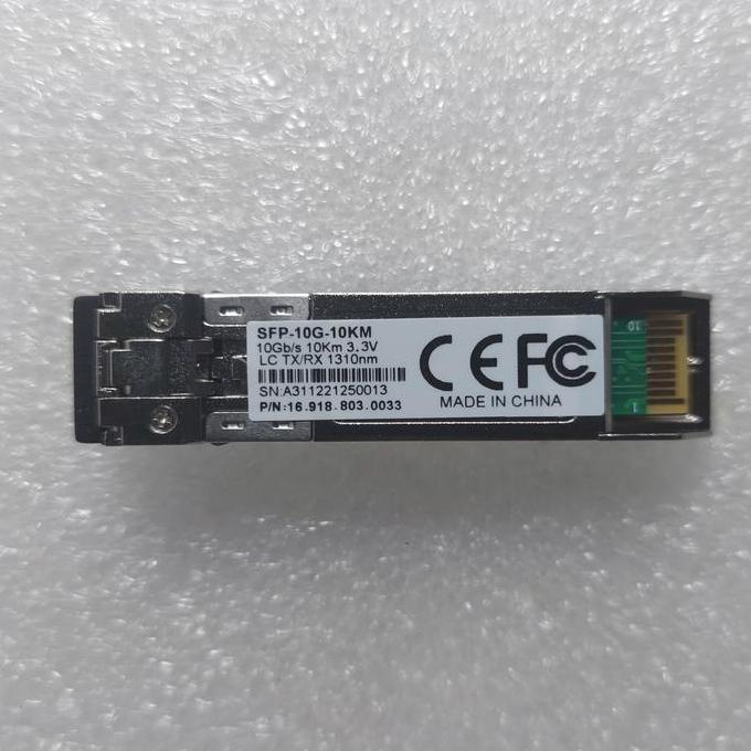 NEW SFP+ SFP 10G LR 10km 1310nm Compatible Cisco, Mikrotik. 100% BARU